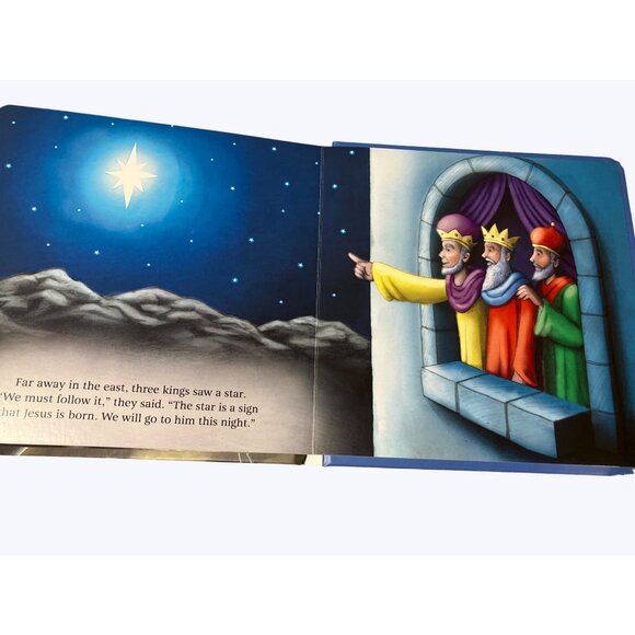 The Christmas Story Padded Hardcover Children's Board Book By Igloo Books - Picture 6 of 10